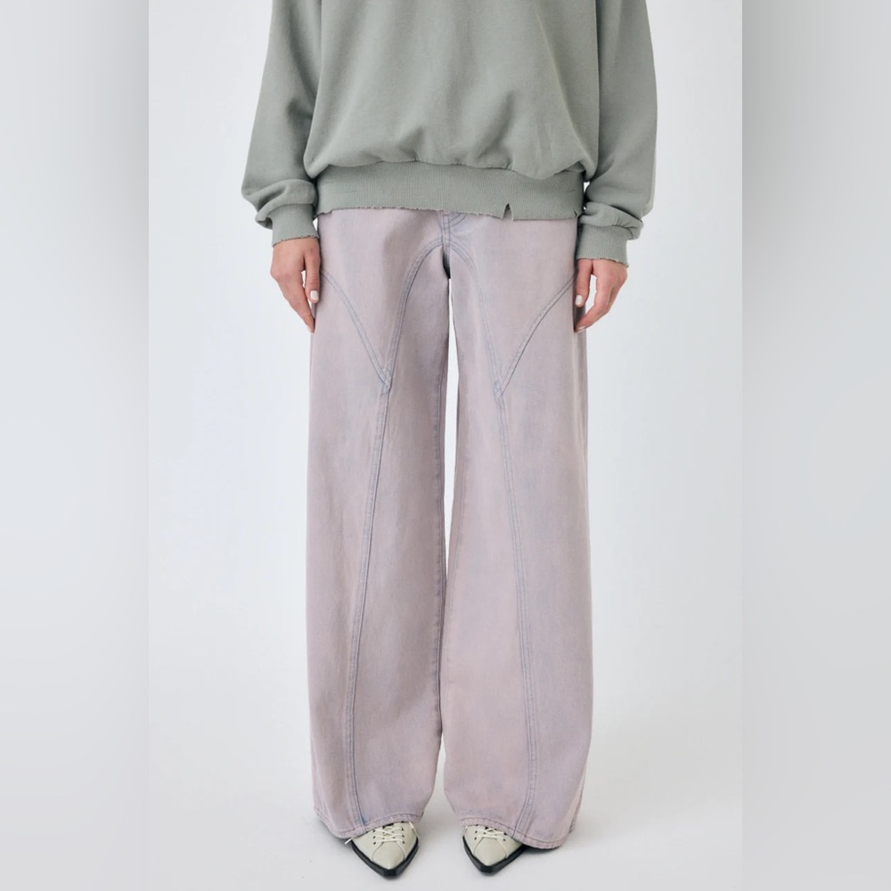 NWT MOUSSY SUNBURNED CHEMICAL BAGGY JEANS